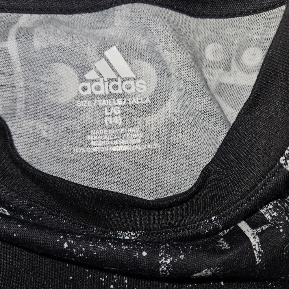 Adidas Crossover All Over Print Tee Large (14) - Picture 2 of 4